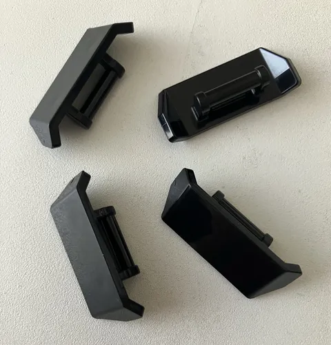 Lego 4x NEW Pieces Vehicle Spoiler w/ Bar Handle BLACK #98834