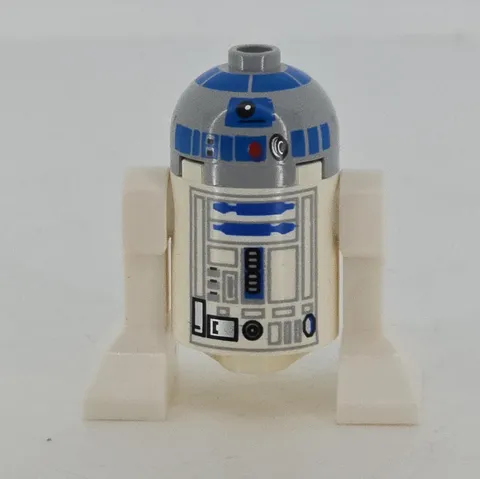 LEGO Star Wars Minifigure R2-D2 Light Bluish Gray Head (Genuine) Used Condition 