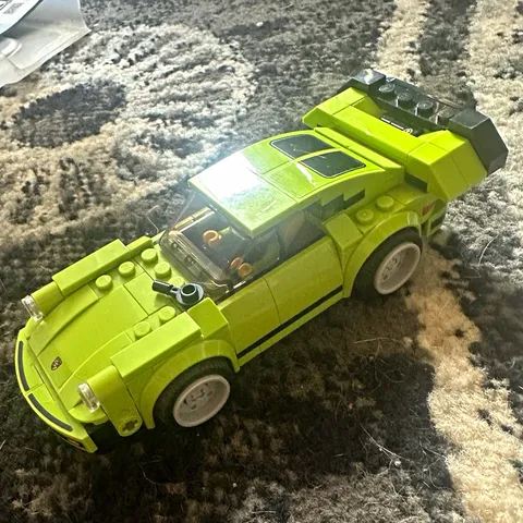 LEGO Lime Green Sports Car Vehicle Build with Rear Wing - Cars & Vehicles