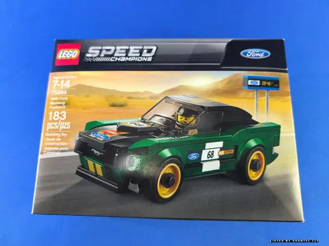 New Lego #75884 Speed Champions: 1968 Ford Mustang Fastback Retired Free Ship