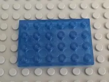 LEGO 3032 Trans-Dark Blue Plate 4 x 6
