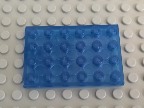 LEGO 3032 Trans-Dark Blue Plate 4 x 6