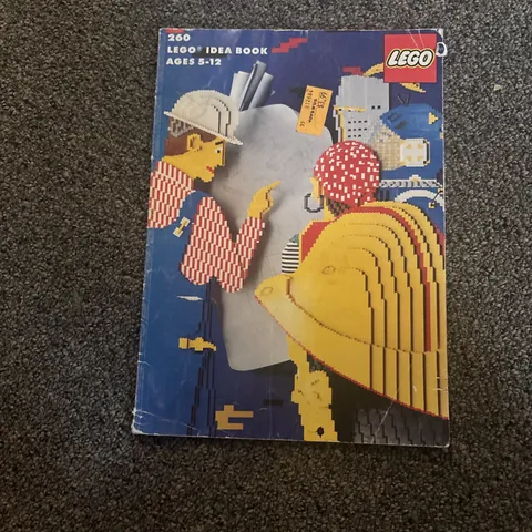 LEGO Vintage Idea Book 260 1990 Illustrated Castle City Cars Pirates NO Stickers