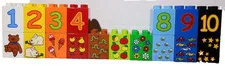 Lego Duplo Numbers & Pictures Brick Lot of 17 Bricks