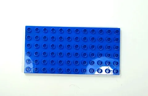 Lego Duplo Baseplate 6X12 flat (1) blue