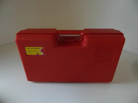 Lego 17x10x5 Carry Case Red Plastic Made in USA Interlego with legos