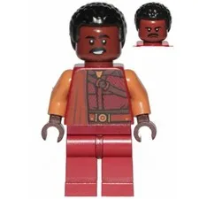 Greef Karga - Dark Red, Plain Legs, Moustache - Item No: sw1114