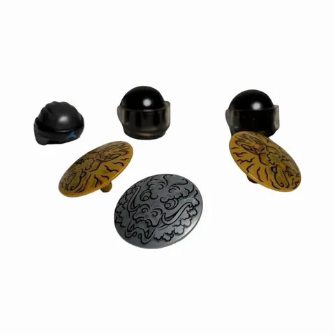 LEGO - Shield - Round Ninjago Dragon Head Lot Of 3