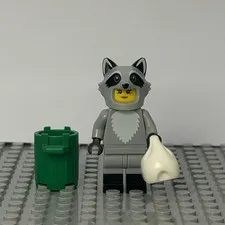 LEGO Collectible Minifigure Series 19 Raccoon Costume Fan CMF Genuine Complete