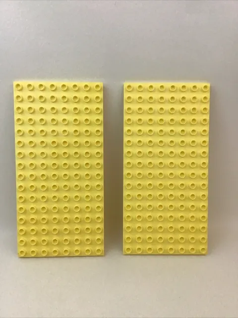 Lego Duplo Yellow Baseplate 8X16 Replacement Pieces House Princess Palace Castle