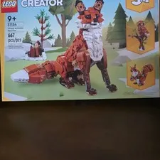 LEGO Creator 3 in 1 Forest Animals: Red Fox 31154 Set 667 pcs Age 9+