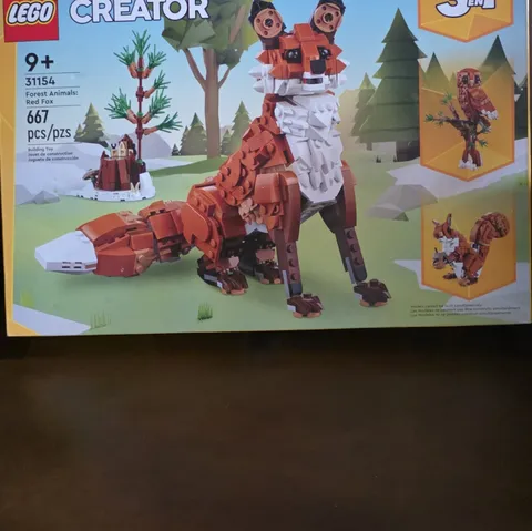 LEGO Creator 3 in 1 Forest Animals: Red Fox 31154 Set 667 pcs Age 9+