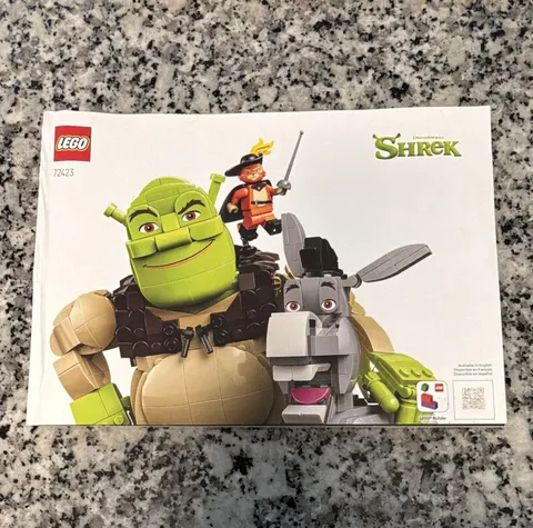 LEGO Shrek 72423 Illustrated Instruction Booklet English/French/Spanish