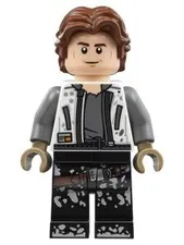 LEGO® Minifig sw0915 - Han Solo, White Jacket, Black Legs with Dirt Stains