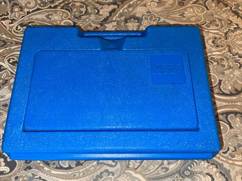 EUC Genuine Vintage LEGO Carry Case Blue 1983 RARE