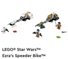 LEGO Star Wars Rebels Ezra's Speeder Bike 75090 267pc, all pieces/figs, no box