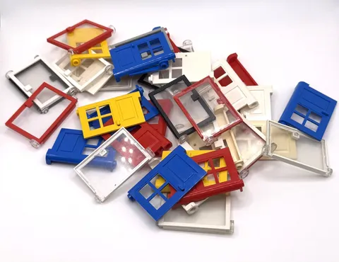 LEGO Large lot of Vintage Windows and Doors inv.643