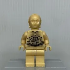 LEGO Star Wars sw0010 C-3PO Pearl Light Gold Protocol Droid Minifigure