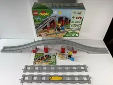 COMPLETE SET - LEGO DUPLO: Train Bridge and Tracks (10872) With Box Action Brick