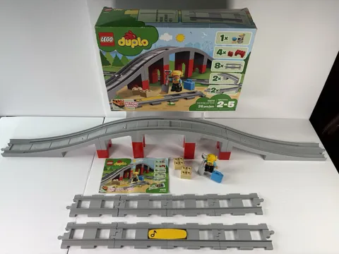 COMPLETE SET - LEGO DUPLO: Train Bridge and Tracks (10872) With Box Action Brick