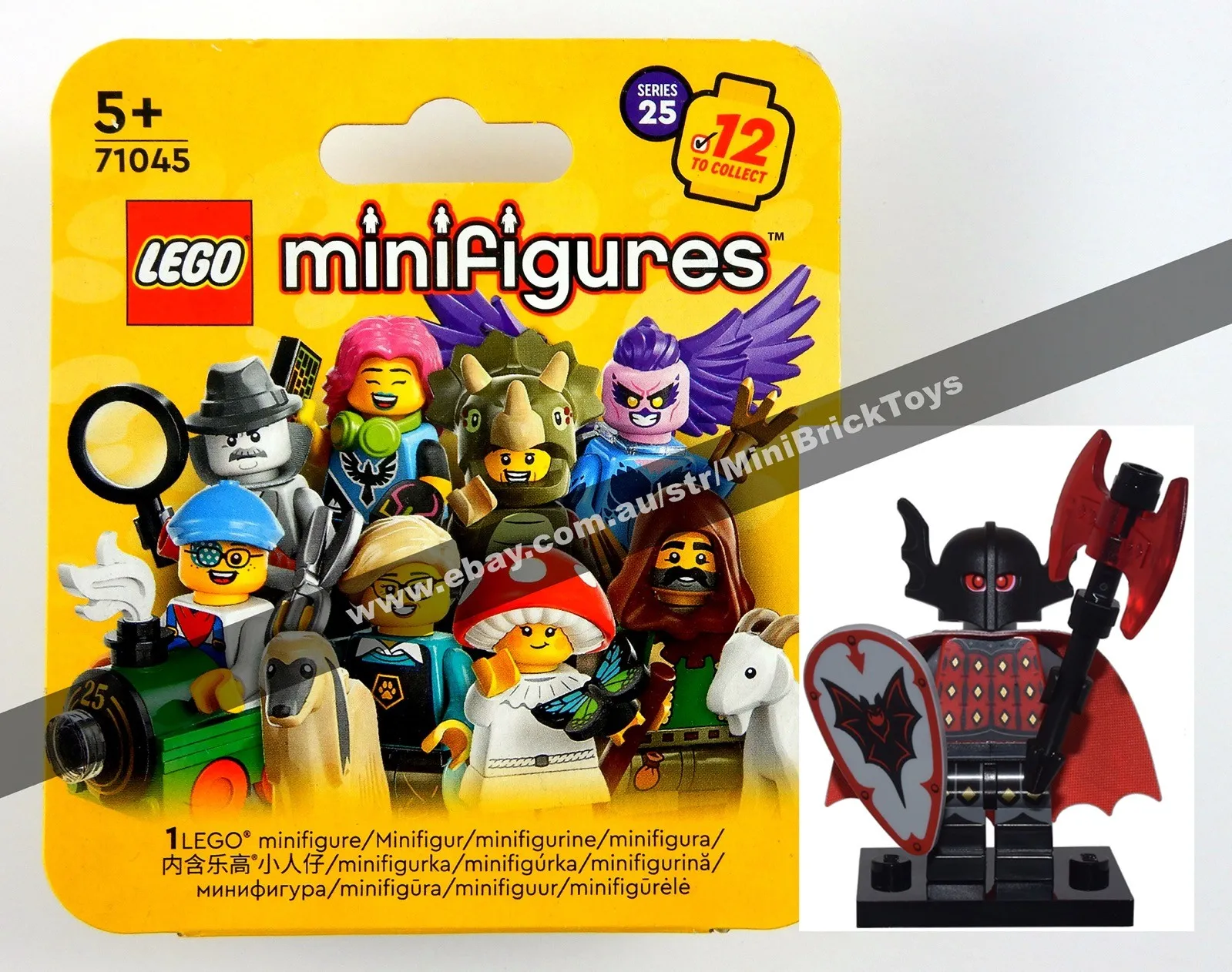 New LEGO 71045 VAMPIRE KNIGHT Minifigure Series 25 #3 - col25-3 | col426 CMF