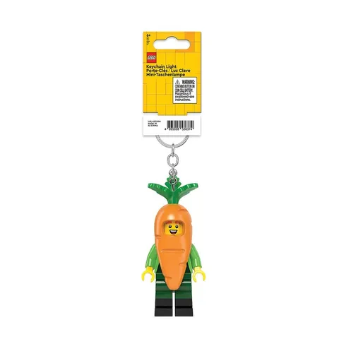 LEGO Iconic Carrot Costume Mascot Minifigure Key Light (Keyring/Keychain)