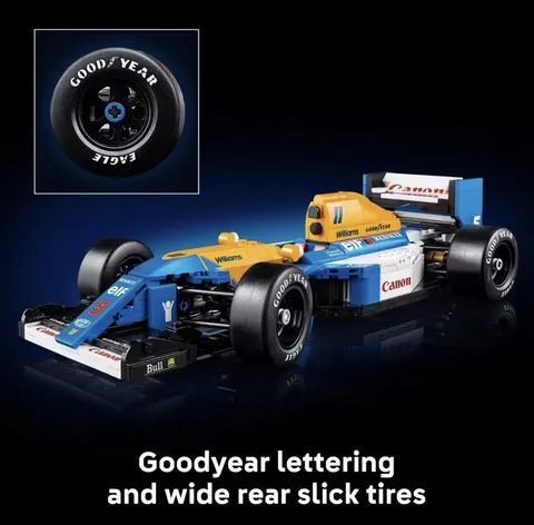 LEGO Icons Williams Racing FW14B & Nigel Mansell Model Car Set for F1 Fans 10353