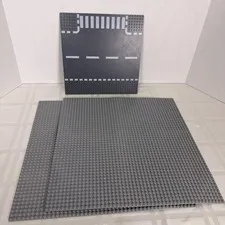 Lego X-large 15"x15" Gray Base Plates & Street Plate