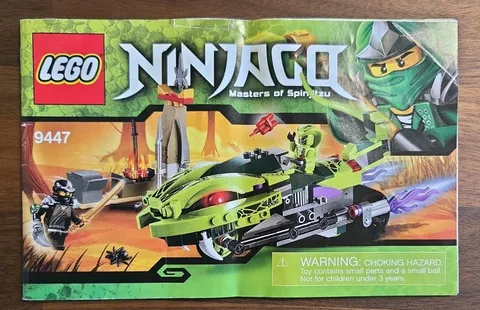 LEGO NINJAGO 9447 Lasha's Bite Cycle Instruction Manual Only