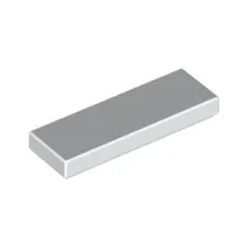 Lego Bricks Parts 20x White 1x3 Tile Flat Thin Studless Plate 4558168 63864 NEW
