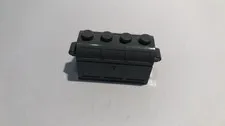 Lego Container, Treasure Chest Thin Hinge Curved Lid 4738ac01 Dark Bluish Gray