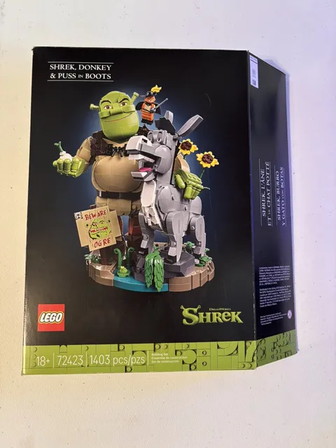 EMPTY BOX & INSTRUCTIONS ONLY LEGO Shrek Donkey & Puss in Boots Set 72423