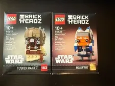 LEGO Star Wars Brick Headz Lot- Ahsoka 40539 and Tusken 40615
