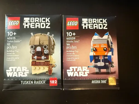 LEGO Star Wars Brick Headz Lot- Ahsoka 40539 and Tusken 40615