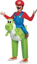 Super Mario Bros. Mario Riding Yoshi Inflatable Costume, Officially Licensed