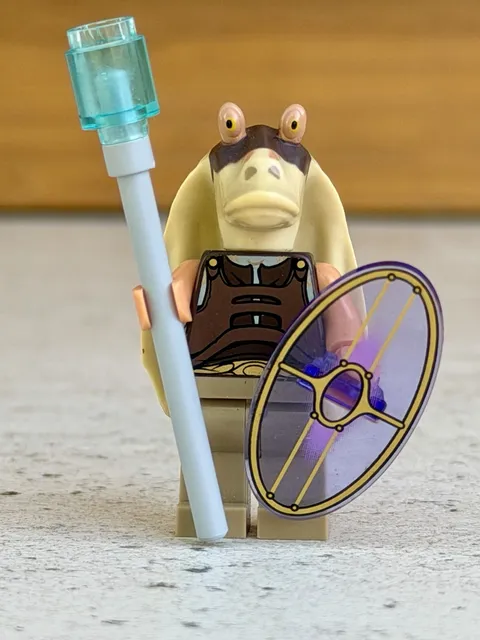 Lego Star Wars Gungan Soldier Minifigure sw0302 7929 9509 w/ Shield