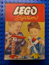 LEGO System Letter Bricks 234-1 1950's 50's Vintage RARE COMPLETE -Slide out box