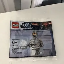 NEW Lego Star Wars 5000063 TC-14 Minifigure Silver Chrome Exclusive Limited  NEW