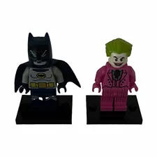 LEGO DC Super Heroes Batman & The Joker Minifigure Lot (2 Figures)