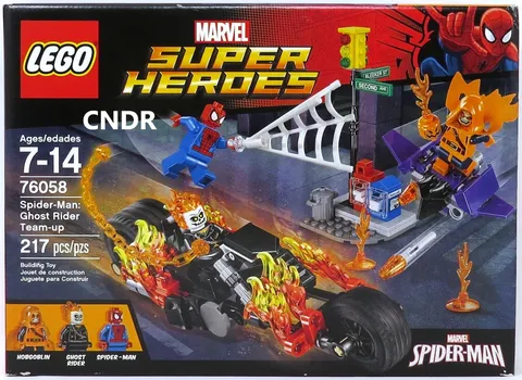 Lego Marvel Spider-man SEALED SET 76058 Spiderman Ghost Rider Team-Up HOBGOBLIN!