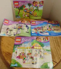 Lego Friends 41118, 41316, 41111, & 41305 Instruction Manuals ONLY Lot of 4