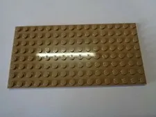 Lego Plate Plate 8 x 16 92438 Dark Tan New New