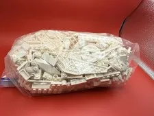 More Than  1 Lb WHITE LEGO Pieces Assorted
