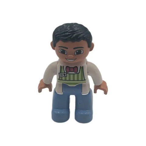 Duplo Lego Restaurant Worker Mini Figure Replacement Piece Part Cafe Employee 