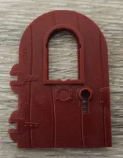 Lego 40241 Dark Red Crimson Door 1 x 4 x 6 Round Top With Window And Keyhole