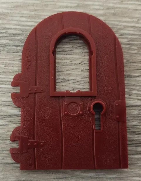 Lego 40241 Dark Red Crimson Door 1 x 4 x 6 Round Top With Window And Keyhole