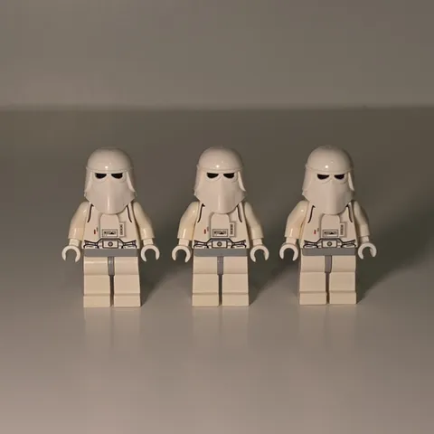 LEGO Star Wars Snowtrooper Minifigures Lot of 3 Plastic, Ages 4+, Space