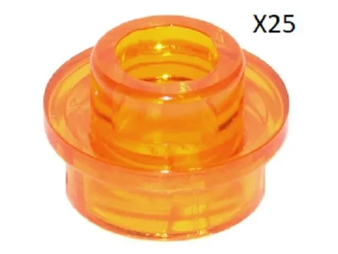 LEGO Parts 85861 Plate, Brick, Round 1 x 1 with Open Stud x 25 pieces