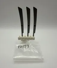 LEGO Part 98137 - Propeller/sword Blades, flat silver - 3pcs