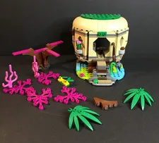 Small Tan Lego House or Shop and Pieces